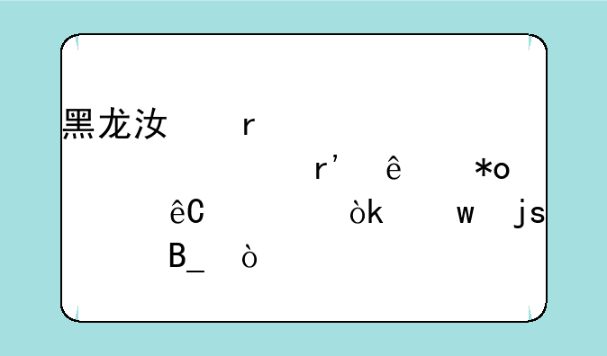 黑龙江省森工总局有人力资源社会保障局吗？